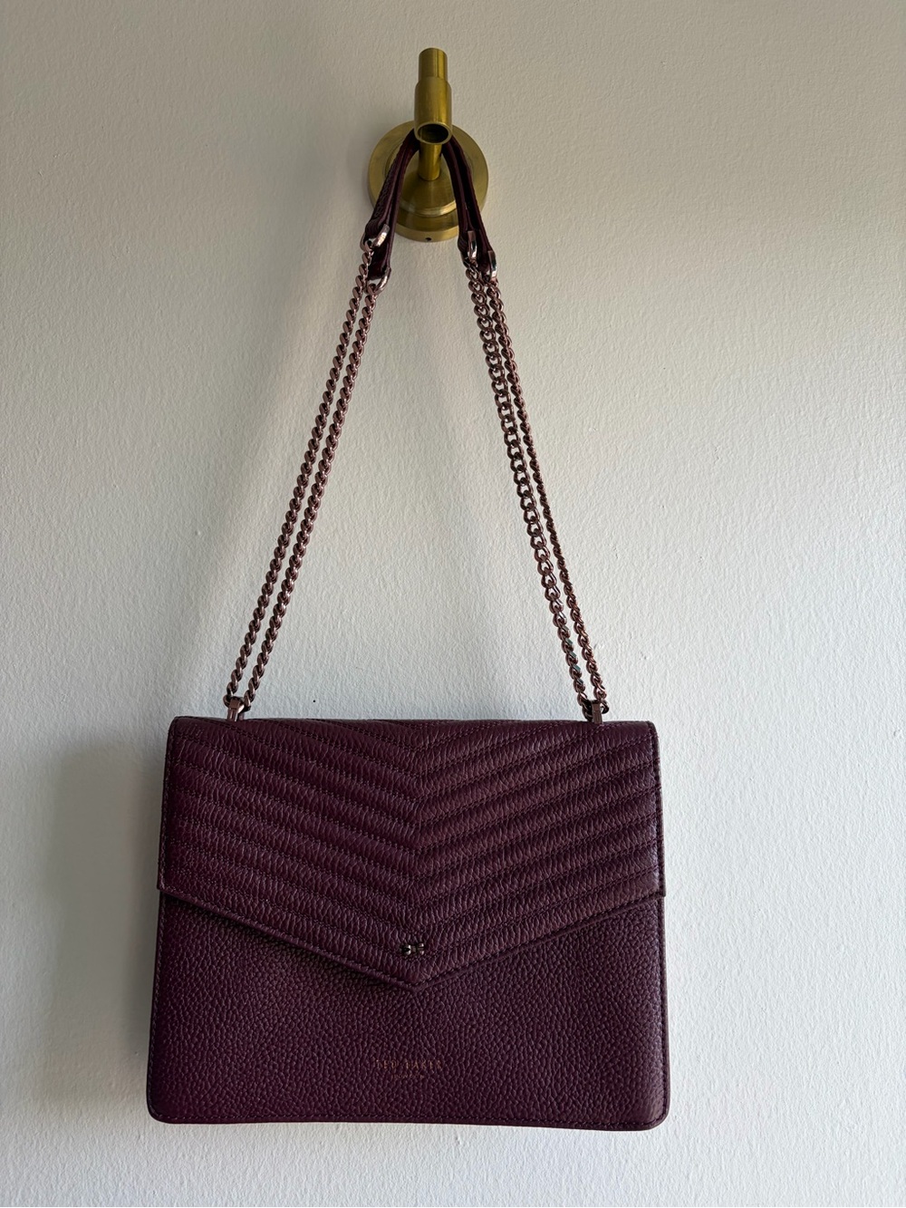 Ted Baker London Quilted Shoulder Bag - Burgundy